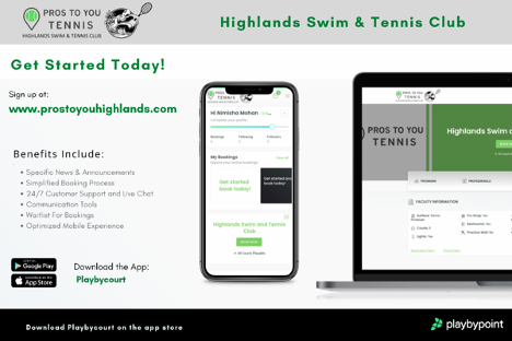 Court Reservations Highlands Swim and Tennis Club